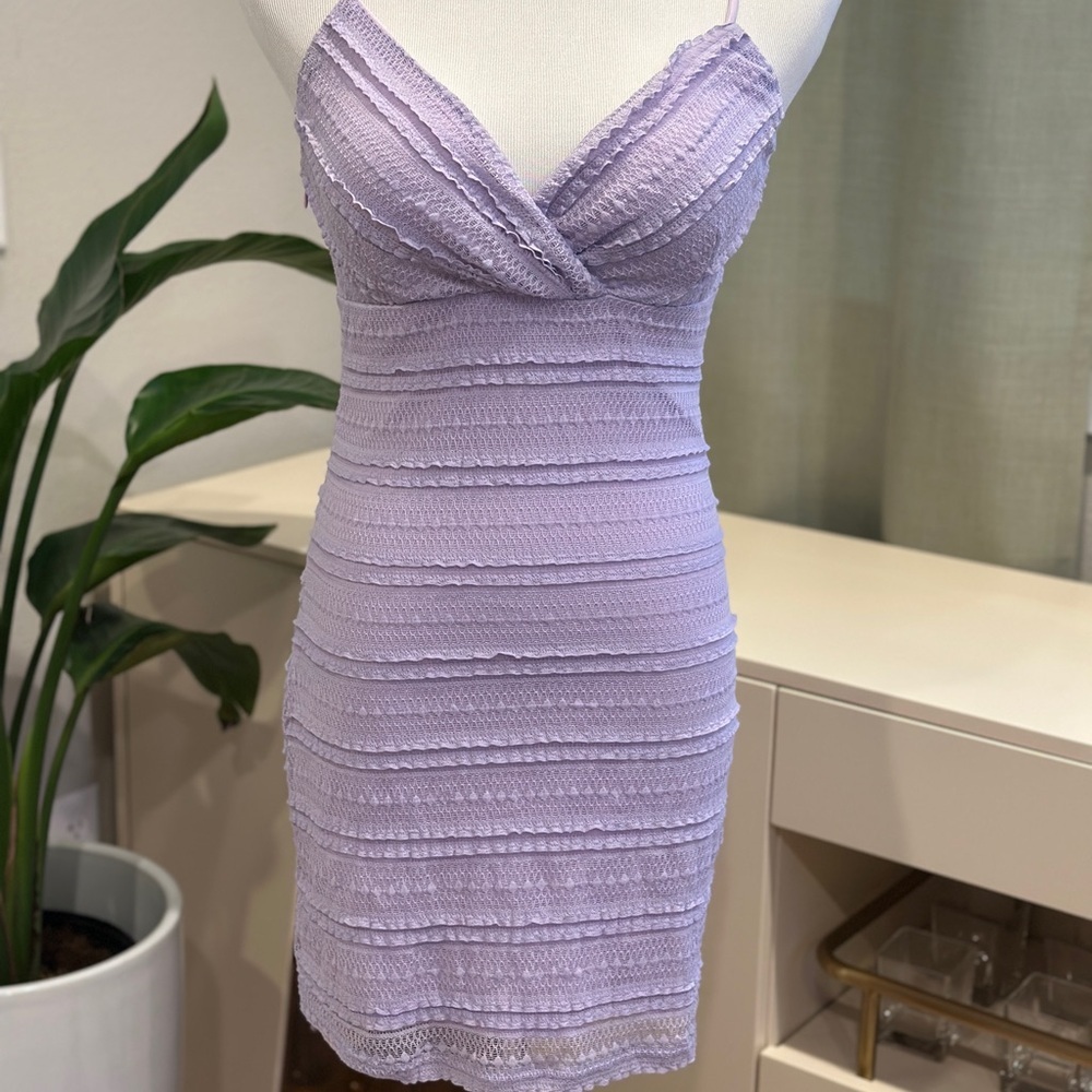 Superdown Revolve Lavender Lace Bodycon Dress